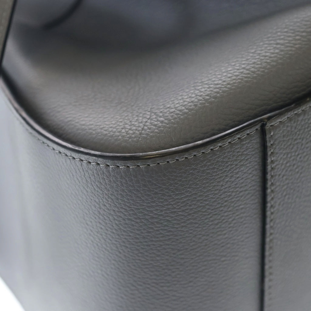 LOEWE(ロエベ) ハンモック スモール ショルダーバッグ グレー レザー ゴールド金具 レディース