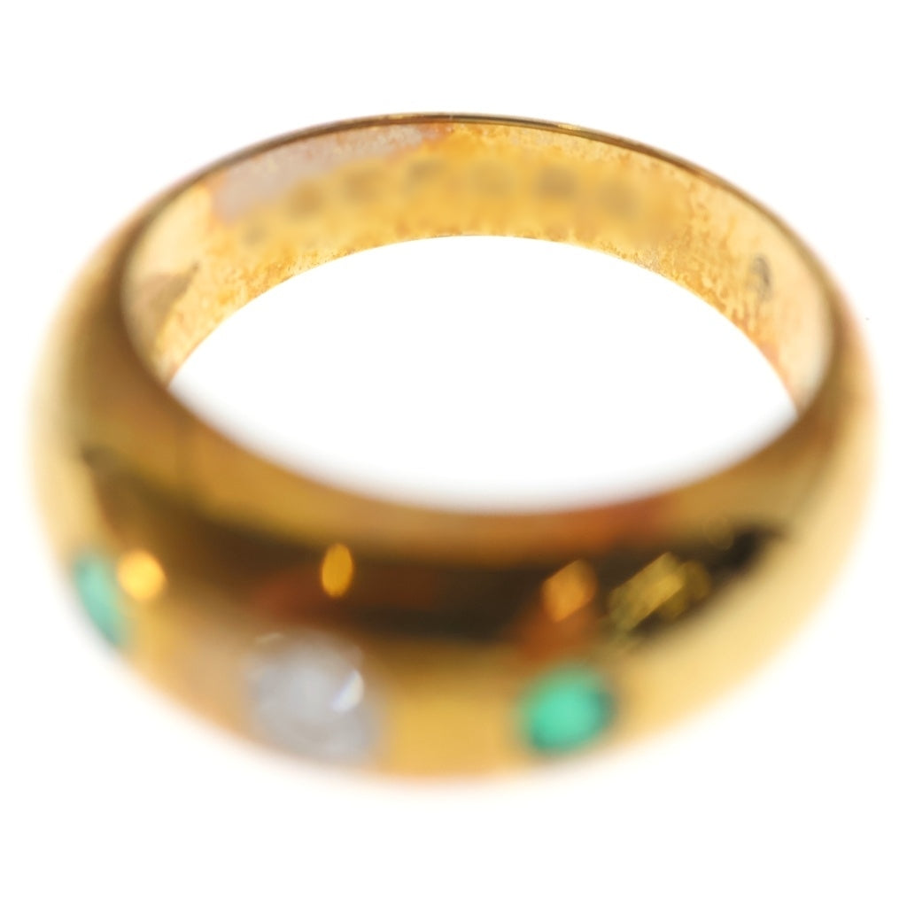 Cartier(カルティエ) ダフネ ダイヤ エメラルド Au750 K18YG リング 指輪 #53 イエローゴールド