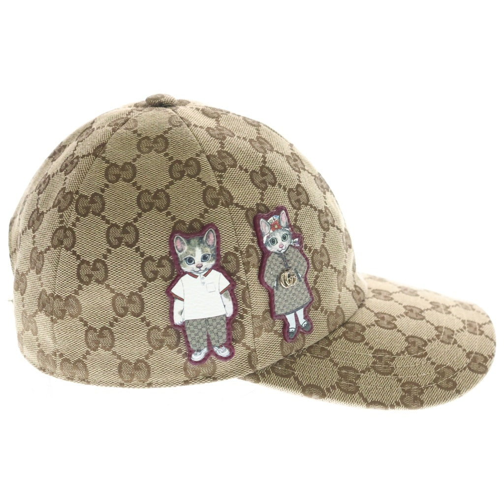 GUCCI(グッチ) ヒグチユウコ GGキャンバス ベースボールキャップ ベージュ #S 847862 レディース