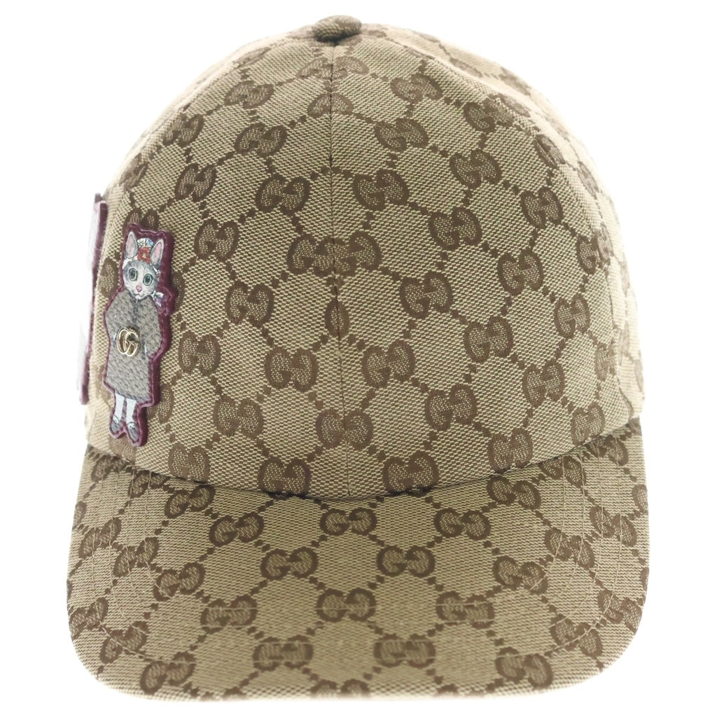 GUCCI(グッチ) ヒグチユウコ GGキャンバス ベースボールキャップ ベージュ #S 847862 レディース