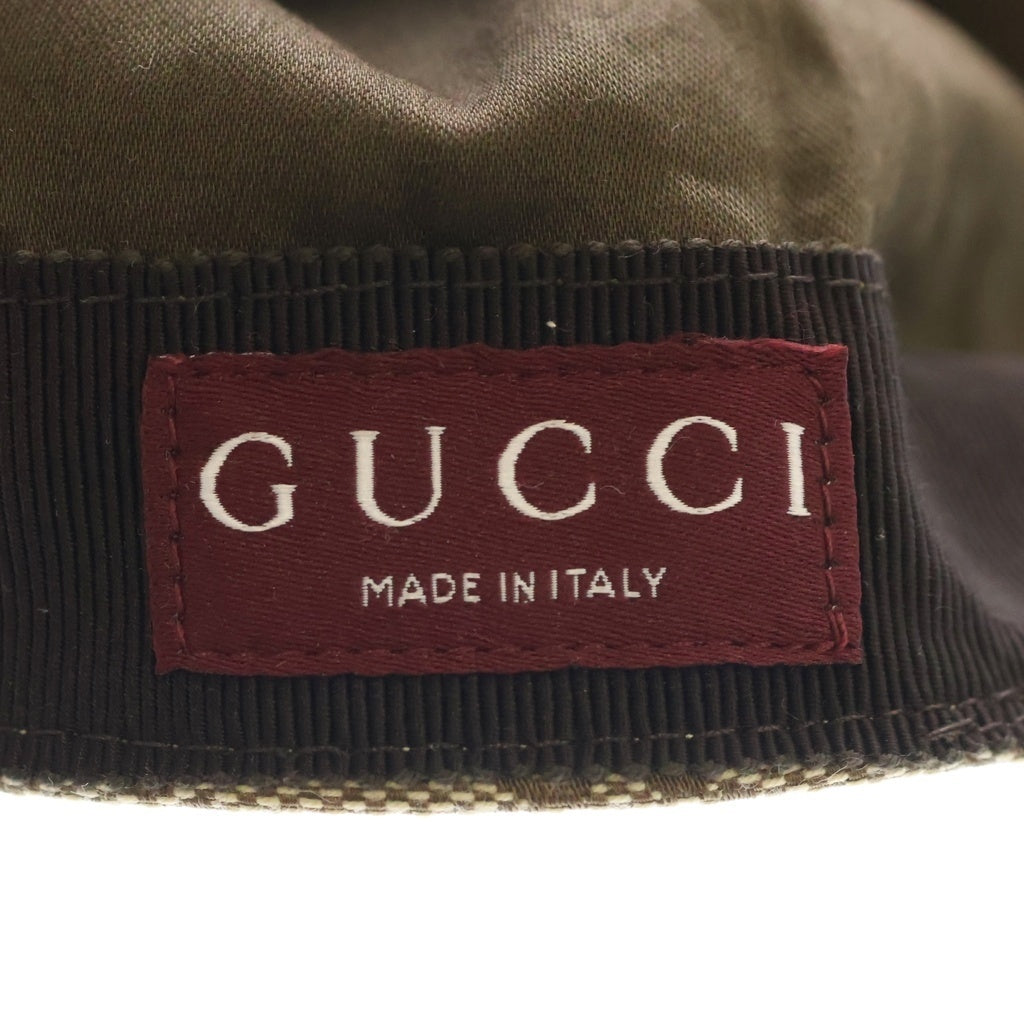 GUCCI(グッチ) ヒグチユウコ GGキャンバス ベースボールキャップ ベージュ×ブルー #M 847862 レディース