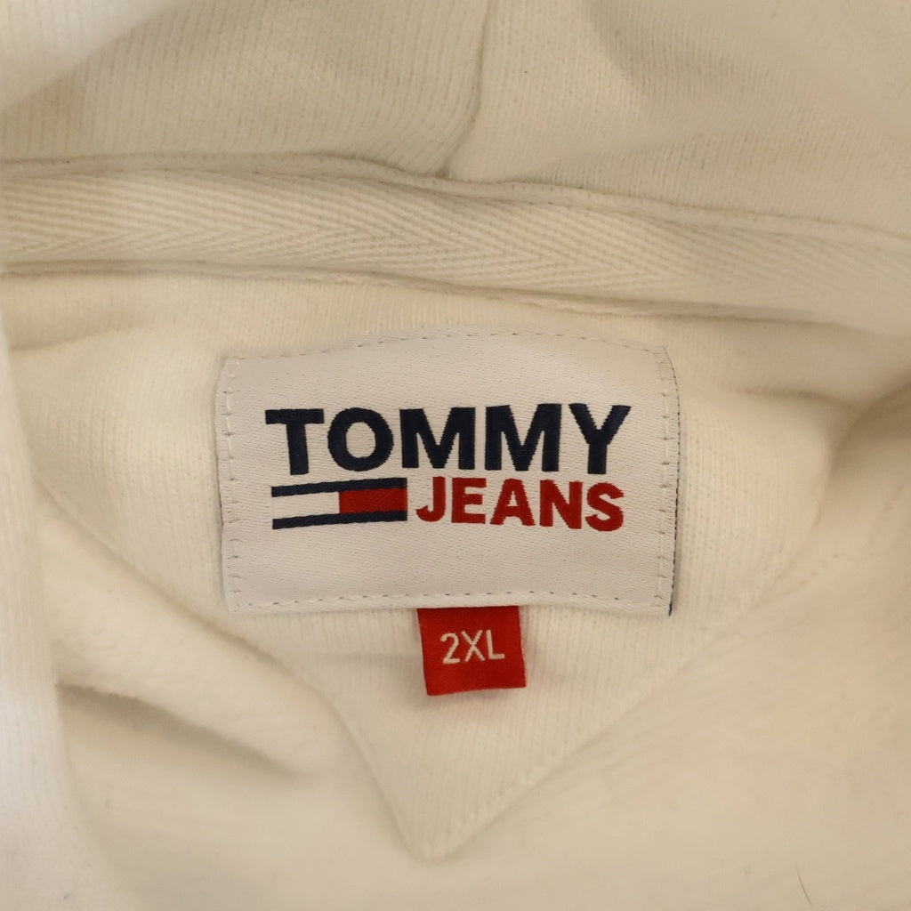 TOMMY JEANS(トミージーンズ) フロントロゴパーカー フーディー ホワイト #XL