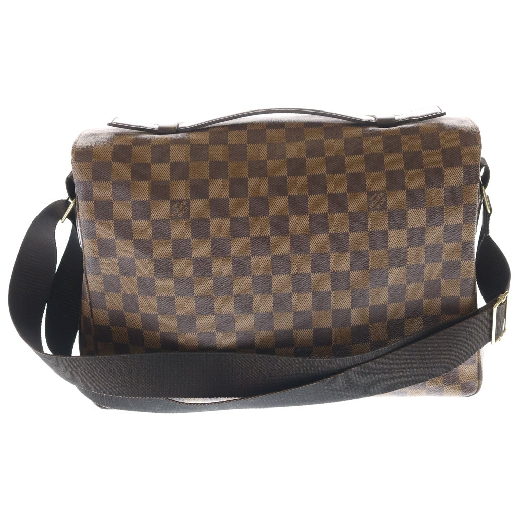 LOUIS VUITTON(ルイヴィトン) ダミエ ブロードウェイ ショルダーバッグ ブラウン レザー×PVC N42270 ゴールド金具
