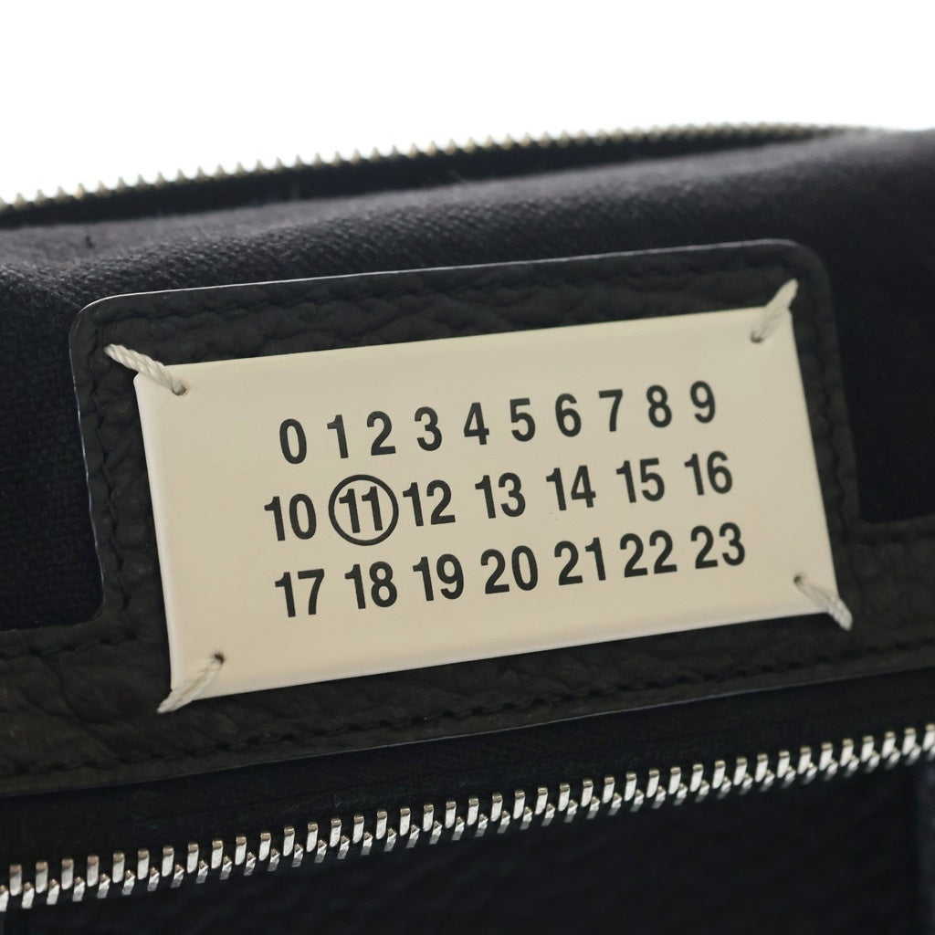 Maison Margiela(メゾンマルジェラ) 5AC 2WAYハンドバッグ ショルダーバッグ ブラック レザー シルバー金具 レディース
