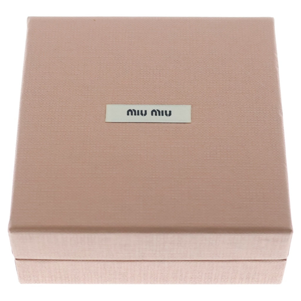 miumiu(ミュウミュウ) コード ブレスレット シルク ブラック 51B538