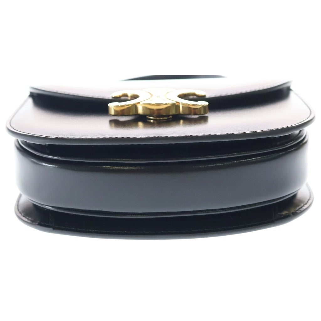 CELINE(セリーヌ) ミニ ブザス クレア 2WAYバッグ ハンドバッグ ショルダーバッグ ブラック レザー ゴールド金具 レディース
