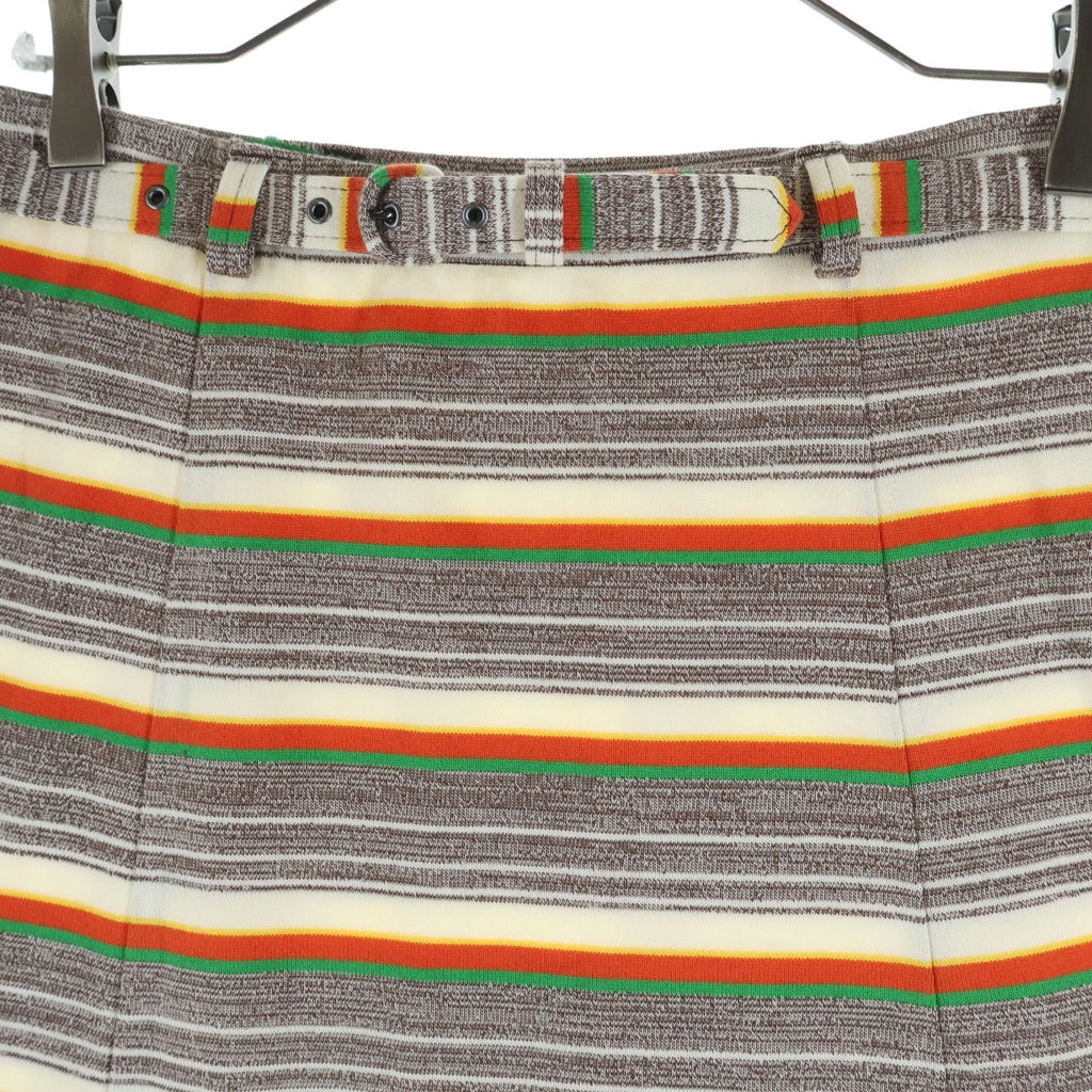 FUMIKA UCHIDA(フミカウチダ) Multi Stripes Belted Skirt マルチストライプ ベルト スカート コットン マルチカラー FU-X-CS004 レディース