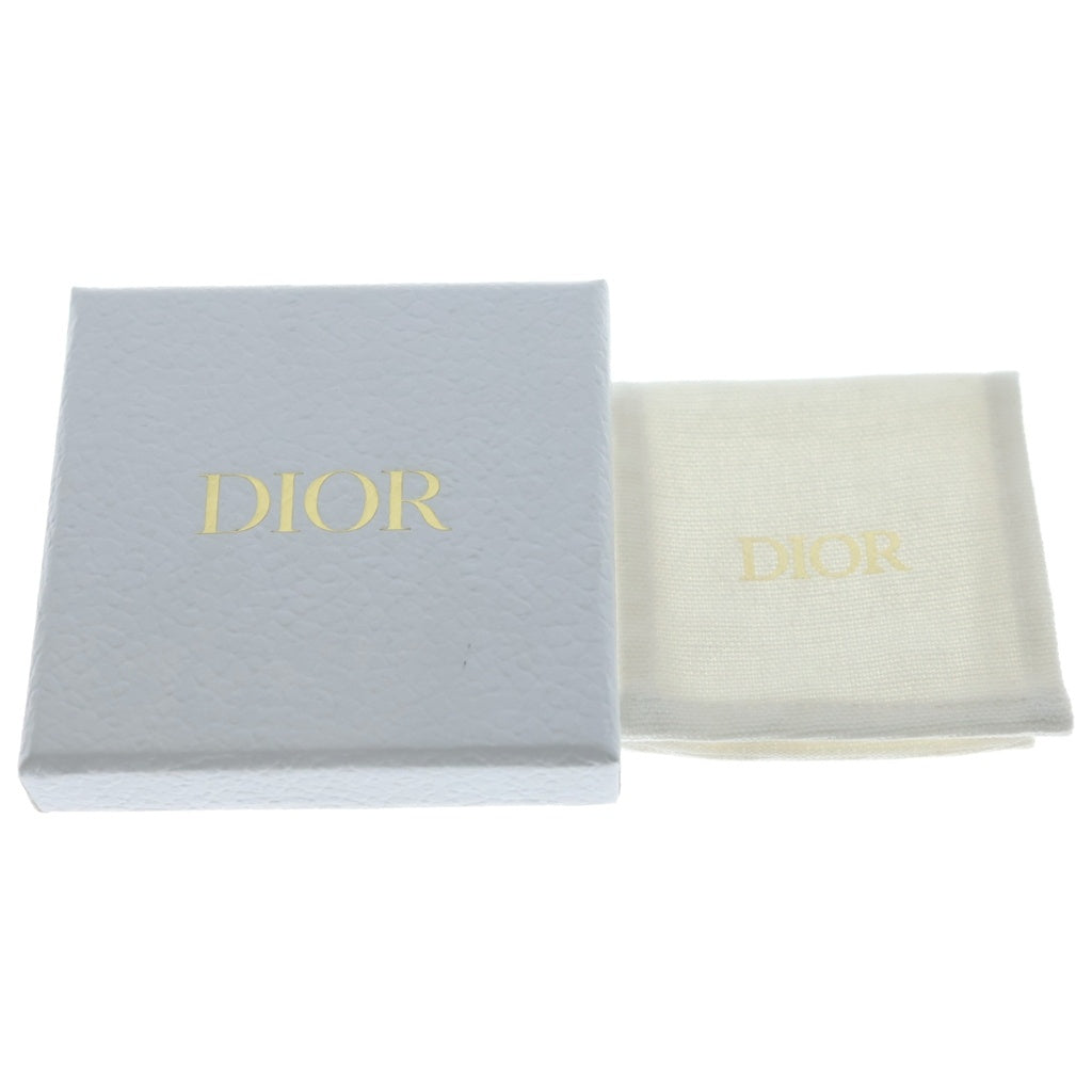 Christian Dior(クリスチャンディオール) ラインストーン パール ピアス ピンク ゴールド GP レディース