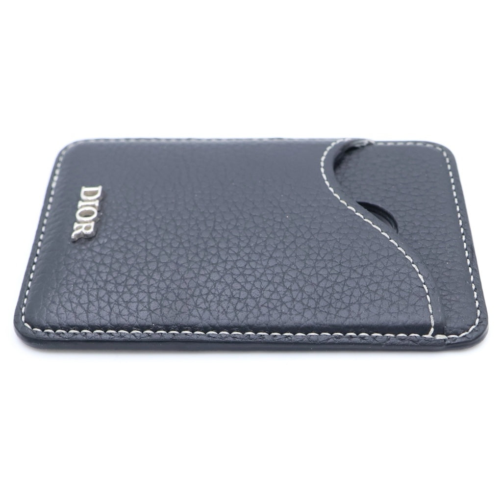 DIOR(ディオール) サドル マグネットカードホルダー カードケース ブラック レザー
