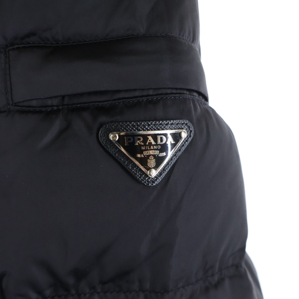 PRADA(プラダ) トライアングルロゴ ショートダウンジャケット ブラック #44 29P353 R202 ROK レディース