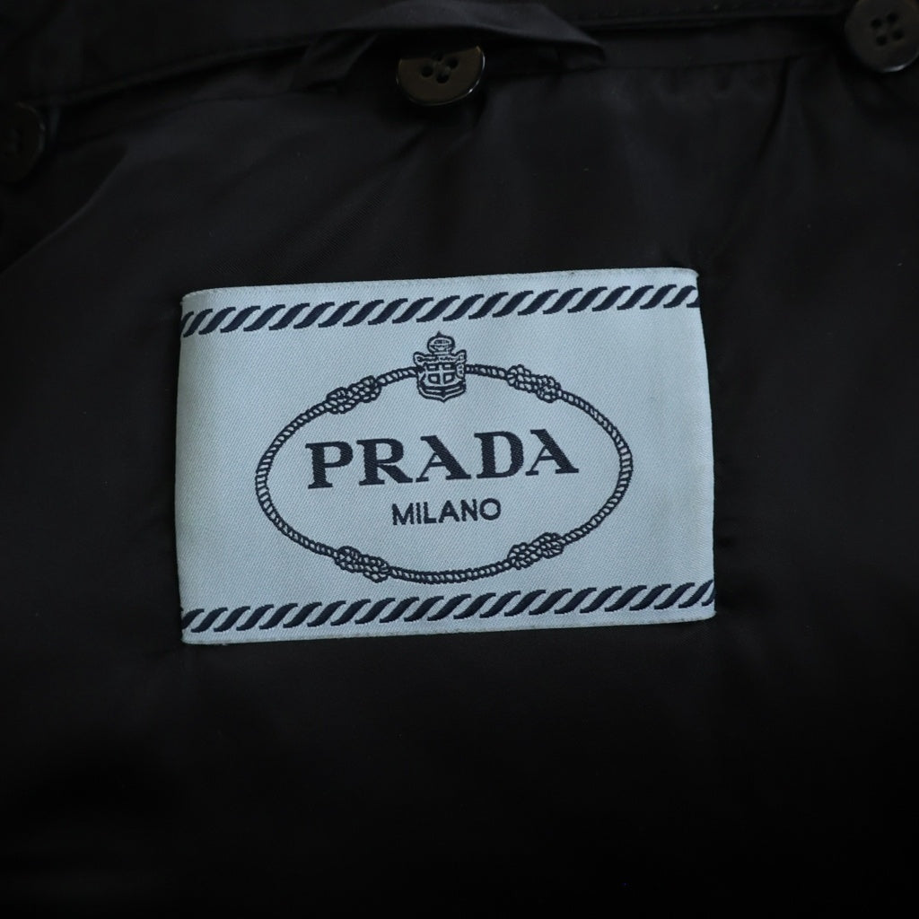PRADA(プラダ) トライアングルロゴ ショートダウンジャケット ブラック #44 29P353 R202 ROK レディース