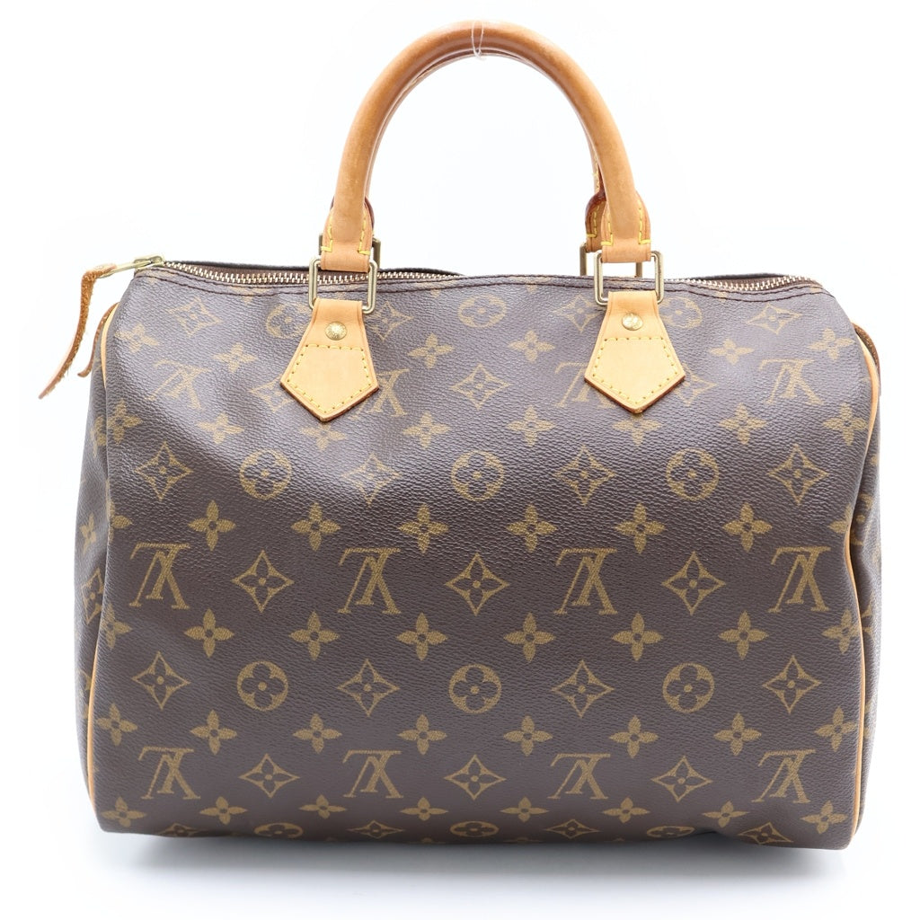 LOUIS VUITTON(ルイヴィトン) モノグラム スピーディ30 PVC レザー ハンドバッグ ブラウン M41526 レディース