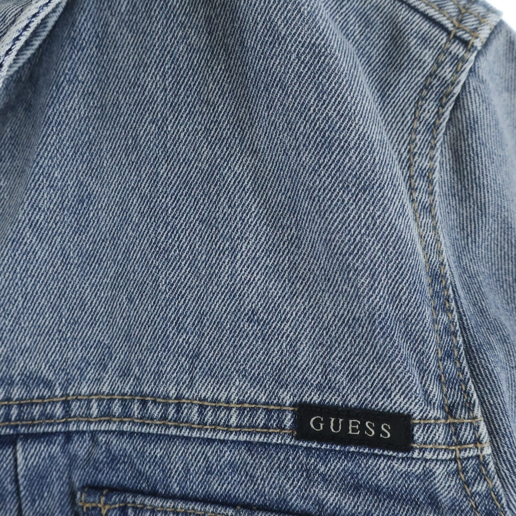 GUESS(ゲス) デニム トラッカージャケット ロゴ インディゴ RK1D1850K レディース