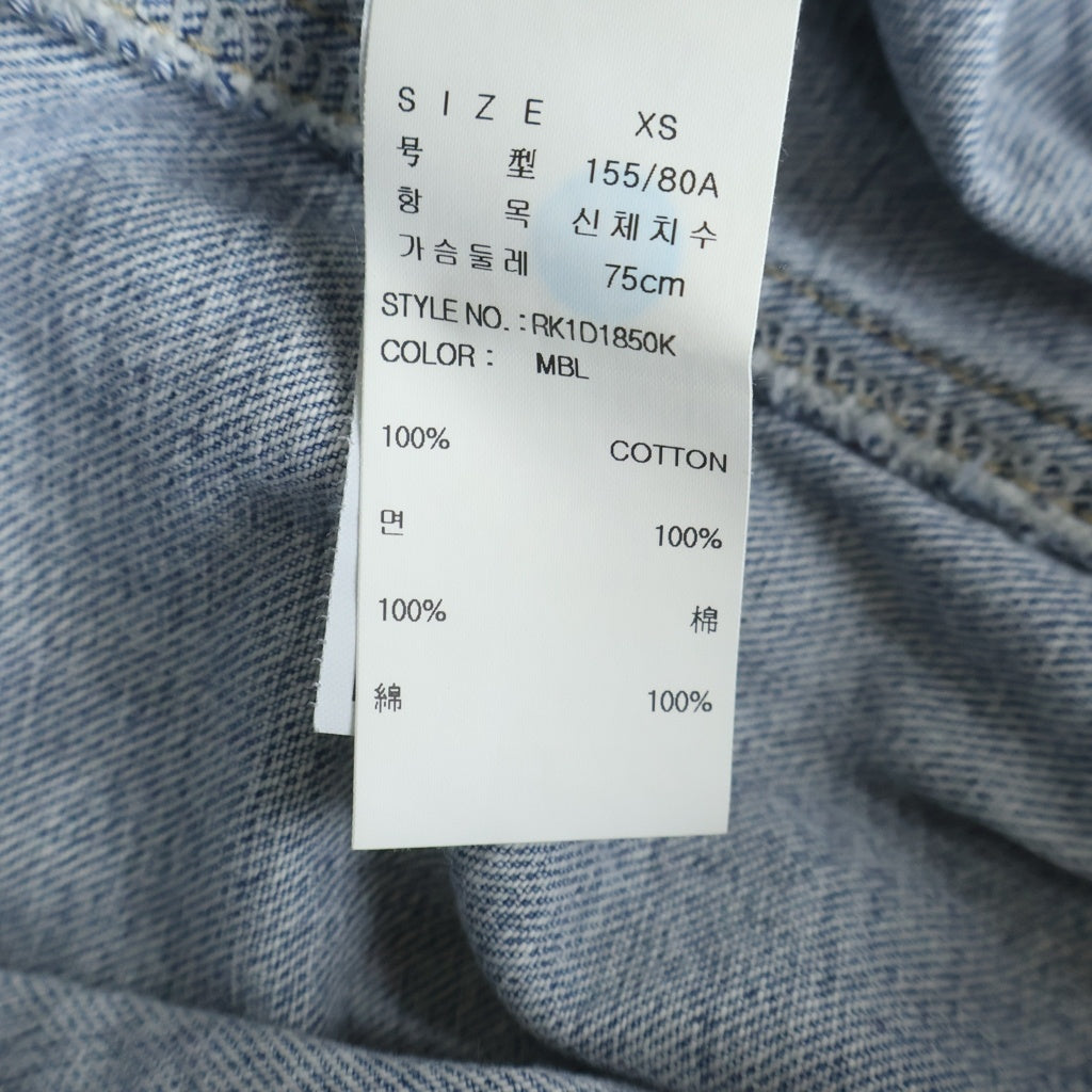GUESS(ゲス) デニム トラッカージャケット ロゴ インディゴ RK1D1850K レディース