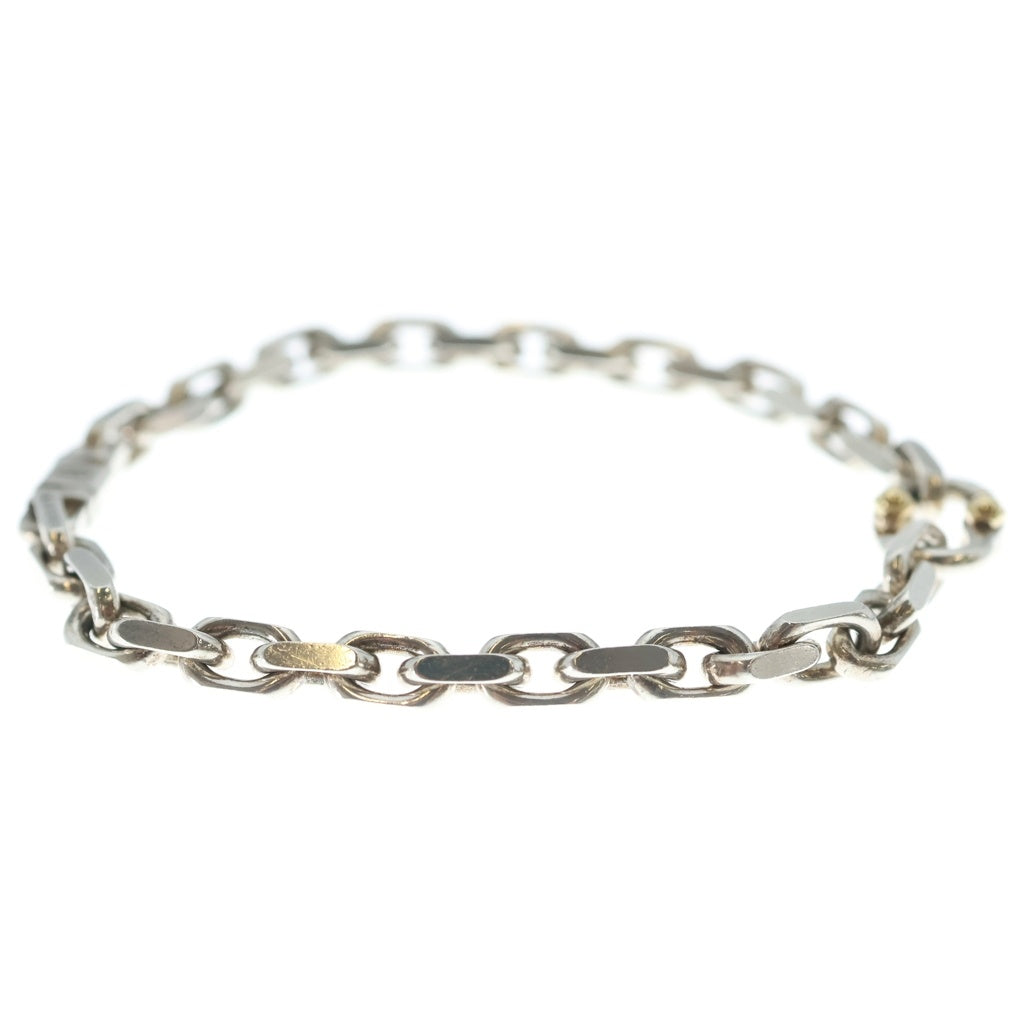 TIFFANY & Co.(ティファニー) メイカーズ チェーン コンビ ブレスレット Ag925/K18YG シルバー/イエローゴールド レディース