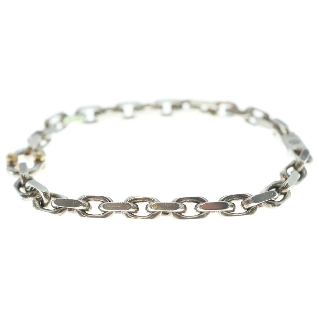 TIFFANY & Co.(ティファニー) メイカーズ チェーン コンビ ブレスレット Ag925/K18YG シルバー/イエローゴールド レディース