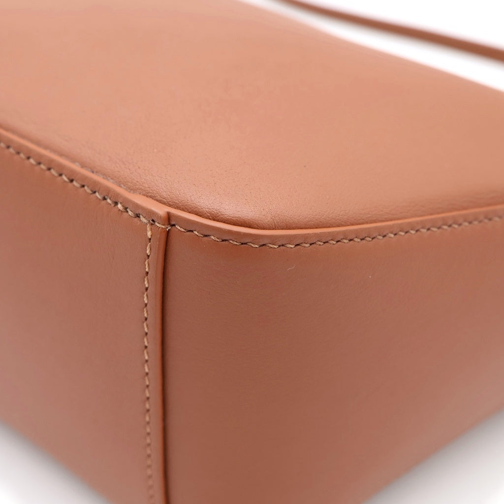 LOEWE(ロエベ) ハンモック ミニホーボー レザー 2WAY ハンド ショルダーバッグ ゴールド金具 ブラウン レディース