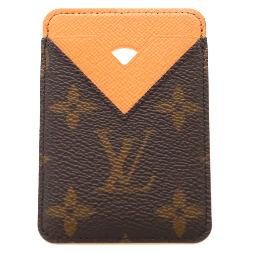LOUIS VUITTON(ルイヴィトン) モノグラム ポルトカルト マグネット カード パスケース ブラウン/オレンジ M25871 レディース