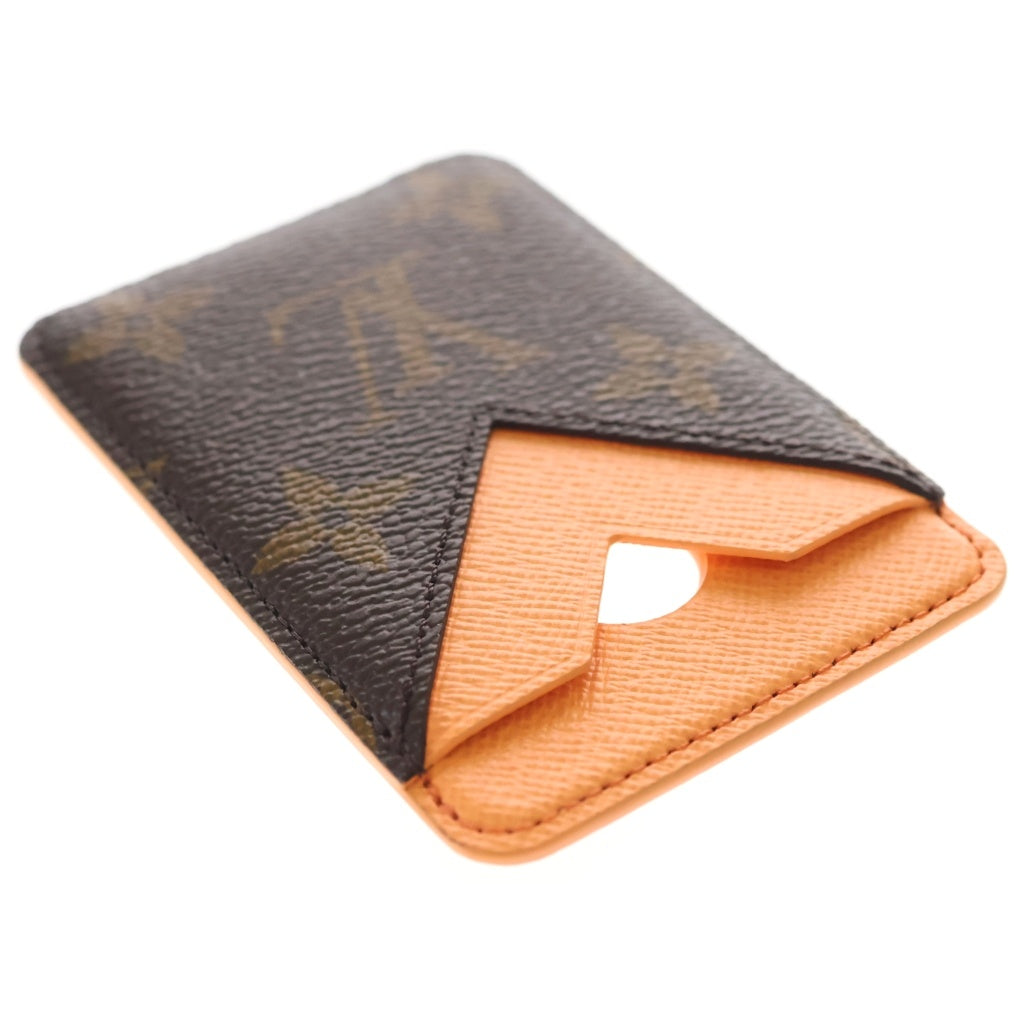 LOUIS VUITTON(ルイヴィトン) モノグラム ポルトカルト マグネット カード パスケース ブラウン/オレンジ M25871 レディース