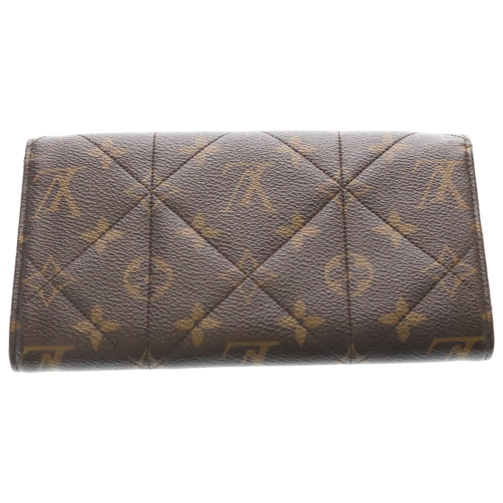 LOUIS VUITTON(ルイヴィトン) モノグラム エトワール ポルトフォイユサラ ロングウォレット 長財布 ブラウン レザー×PVC M66556 ゴールド金具 レディース