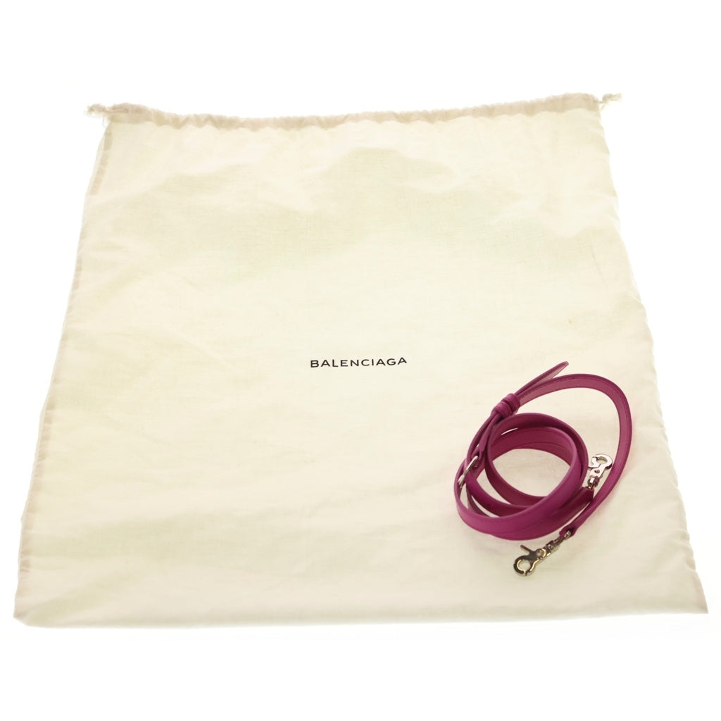 BALENCIAGA(バレンシアガ) ケーブル 2wayショルダーバッグ ハンドバッグ ピンク レザー 571177 シルバー金具 レディース