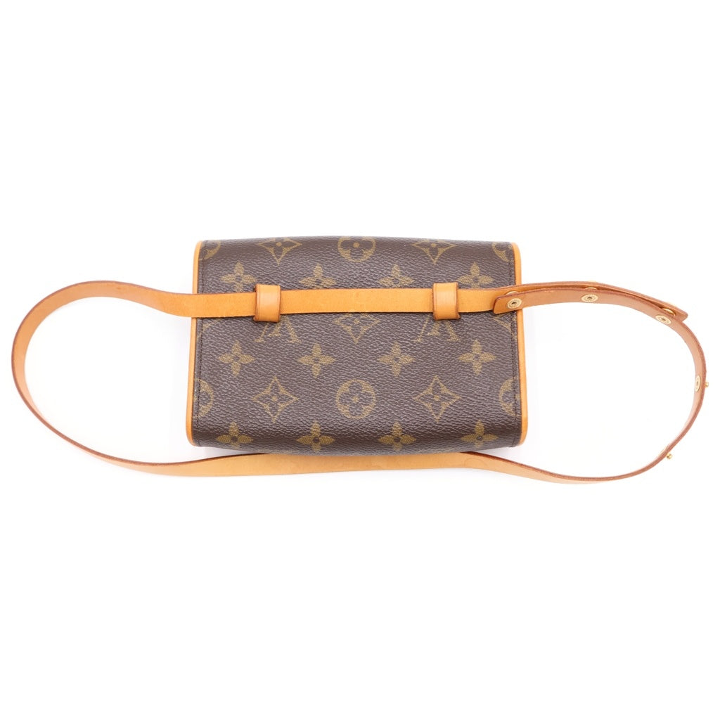 LOUIS VUITTON(ルイヴィトン) モノグラム ポシェットフロランティーヌ ウエストバッグ PVC レザー ブラウン M51855 レディース