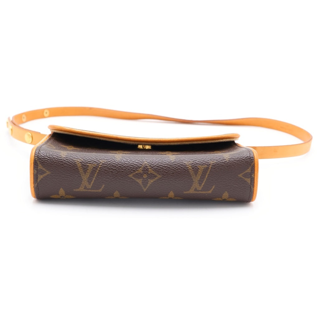 LOUIS VUITTON(ルイヴィトン) モノグラム ポシェットフロランティーヌ ウエストバッグ PVC レザー ブラウン M51855 レディース