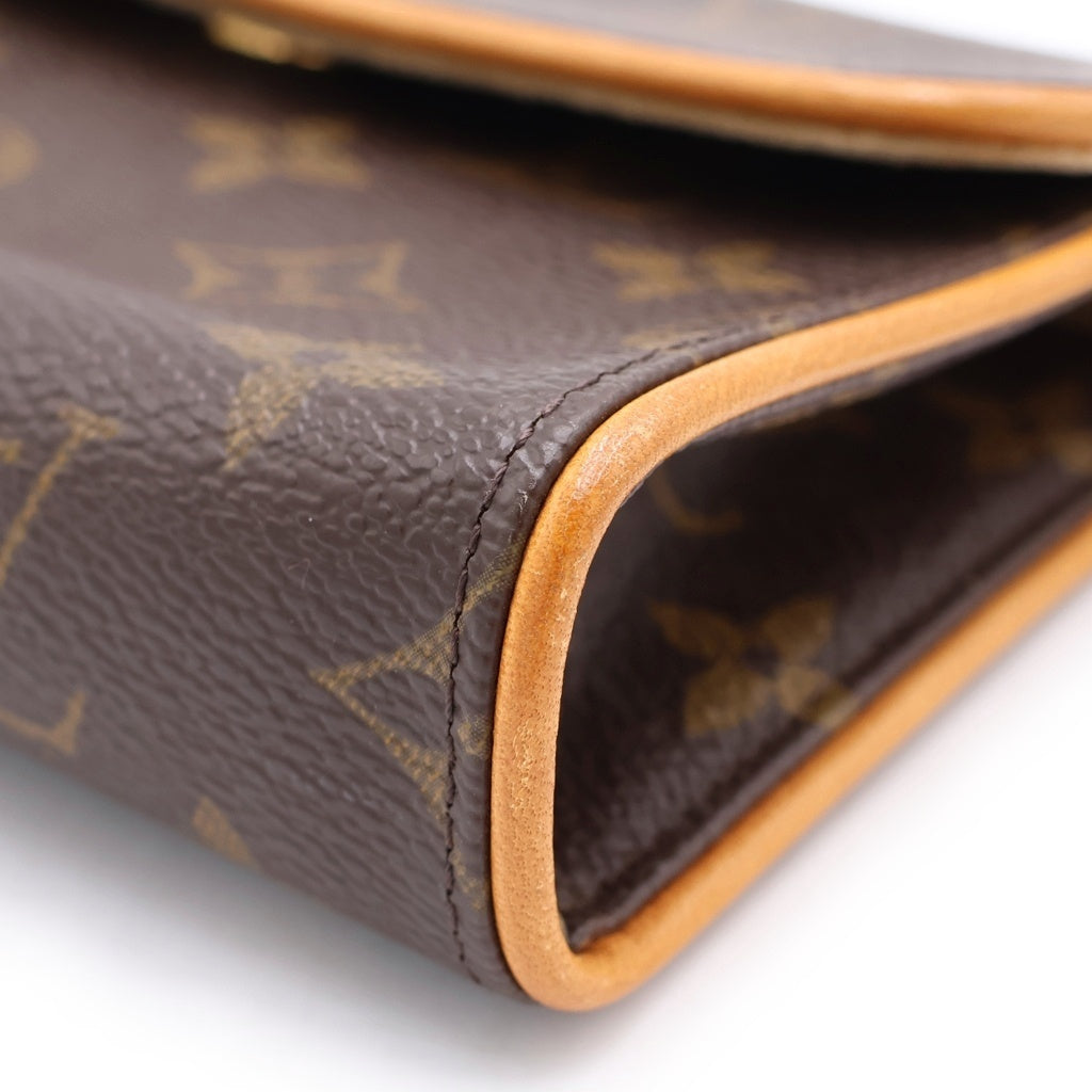 LOUIS VUITTON(ルイヴィトン) モノグラム ポシェットフロランティーヌ ウエストバッグ PVC レザー ブラウン M51855 レディース