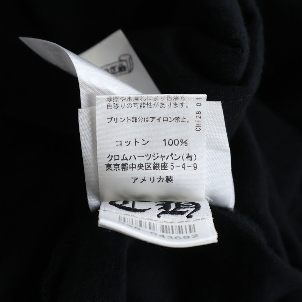 CHROME HEARTS(クロムハーツ) CH T-SHIRT バックホースシュープリント 半袖Tシャツ カットソー ブラック