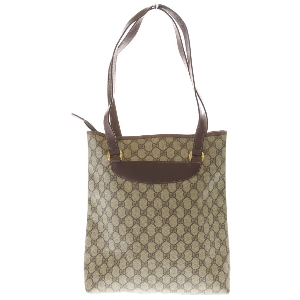 GUCCI(グッチ) オールドグッチ GGスプリーム PVC レザー トートバッグ ハンドバッグ ブラウン 002 270 6130 レディース