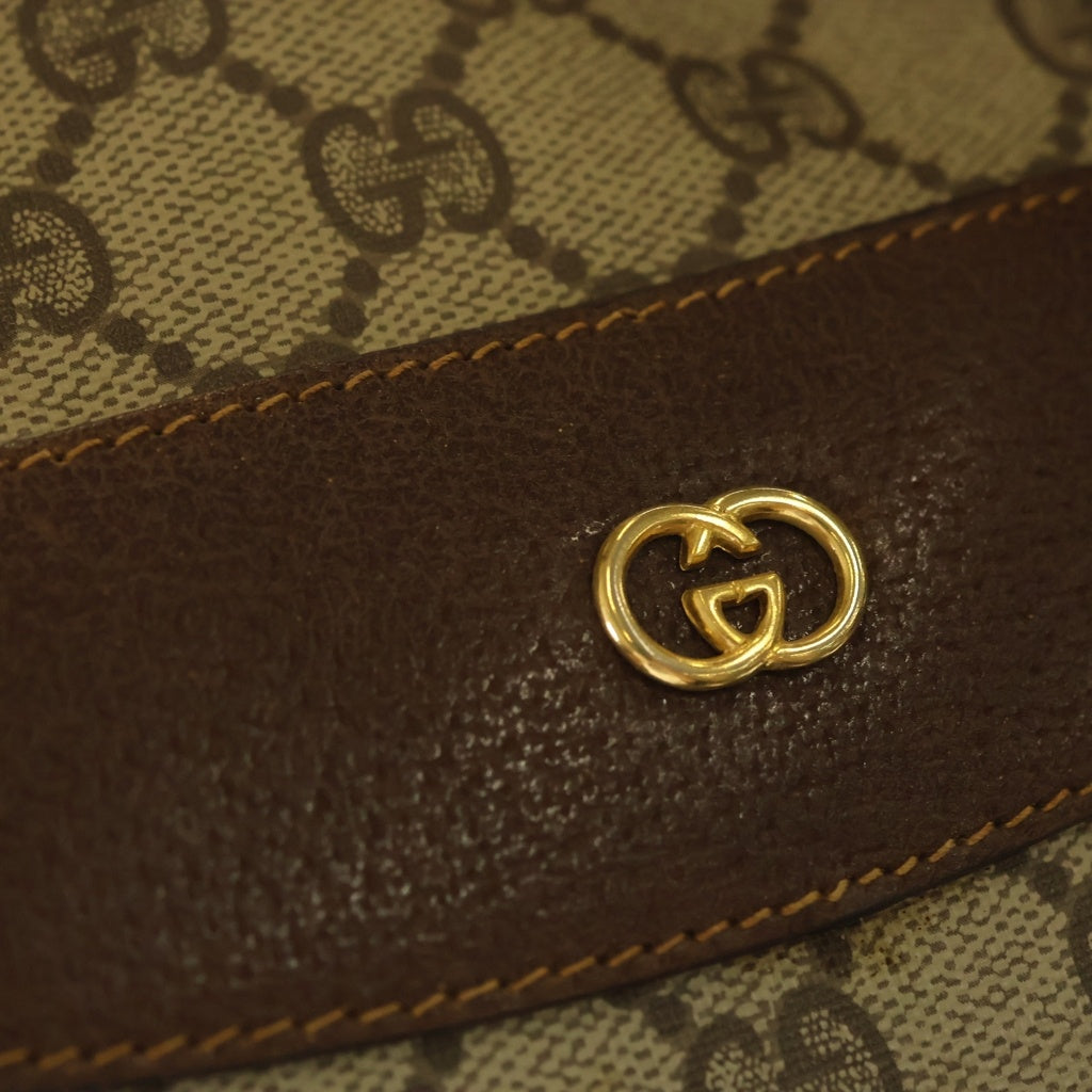 GUCCI(グッチ) オールドグッチ GGスプリーム PVC レザー トートバッグ ハンドバッグ ブラウン 002 270 6130 レディース