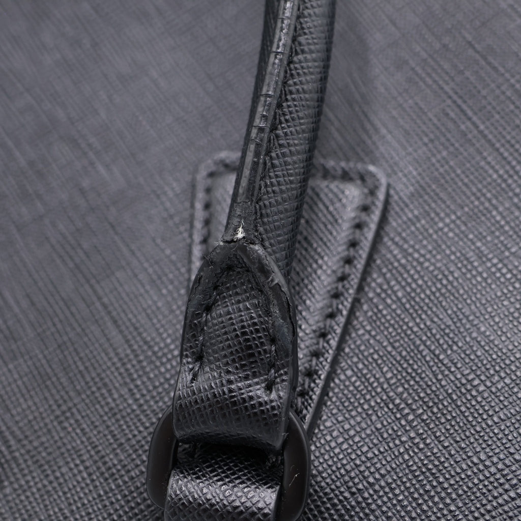 PRADA(プラダ) ガレリア サフィアーノ レザー 2WAY ハンドバッグ ショルダーバッグ ブラック 1BA863 レディース