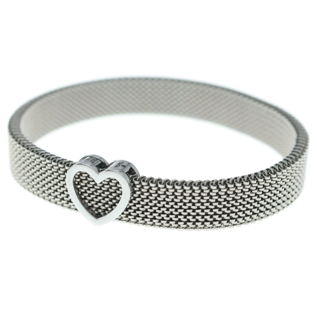 TIFFANY & Co.(ティファニー) サマセット ハートメッシュブレスレット シルバー レディース