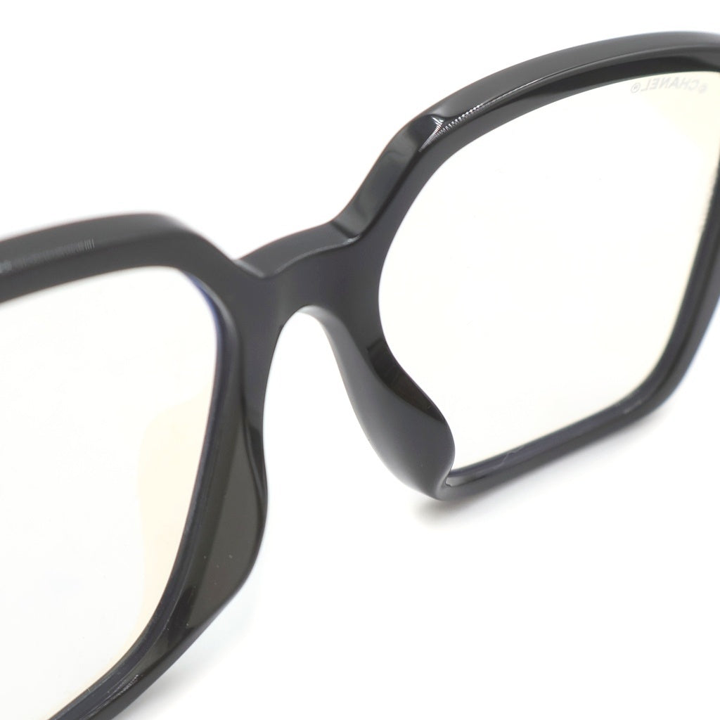 CHANEL(シャネル) スクエアシェイプ アイウェア サングラス ロゴ カラーレンズ ブラック 5408-S-A レディース