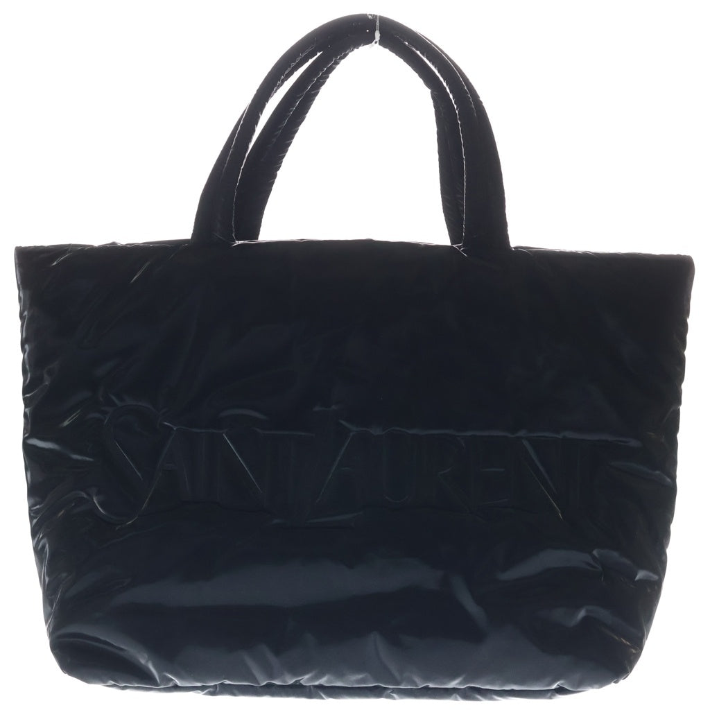 SAINT LAURENT PARIS(サンローランパリ) パファー トートバッグ ハンドバッグ ブラック ナイロン 756269 レディース