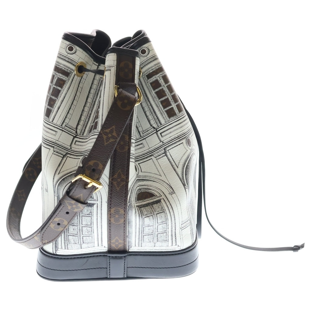 LOUIS VUITTON(ルイヴィトン) フォルナセッティ ノエMM トートバッグ ワンショルダーバッグ ホワイト×ブラウン レザー×PVC M59105 ゴールド金具 レディース