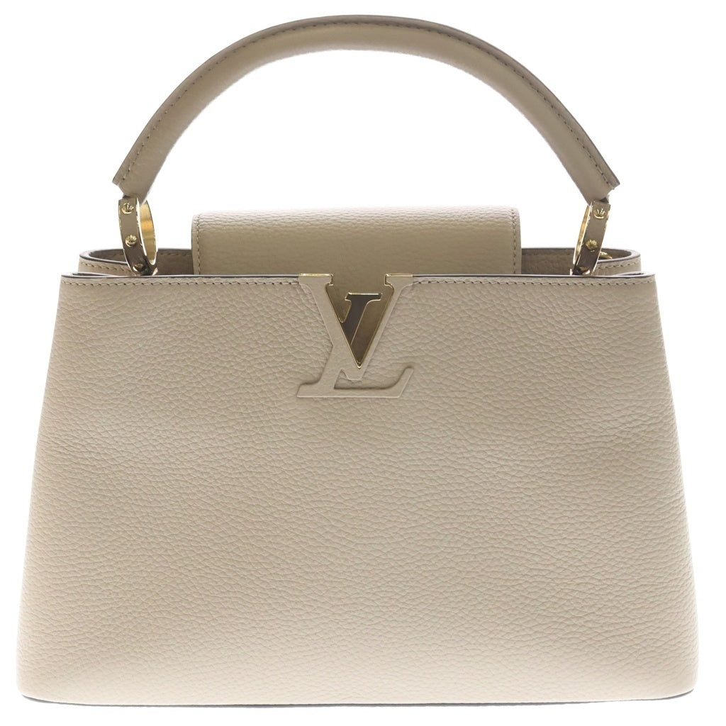 LOUIS VUITTON(ルイヴィトン) カプシーヌMM ガレ トリヨンレザー ゴールド金具 2WAY ハンドバッグ ショルダーバッグ ICタイプ ベージュ M24745 レディース