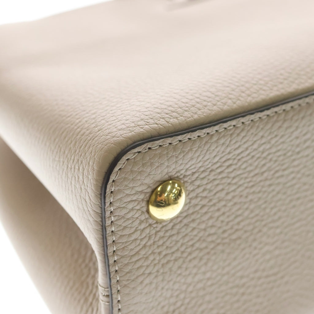 LOUIS VUITTON(ルイヴィトン) カプシーヌMM ガレ トリヨンレザー ゴールド金具 2WAY ハンドバッグ ショルダーバッグ ICタイプ ベージュ M24745 レディース