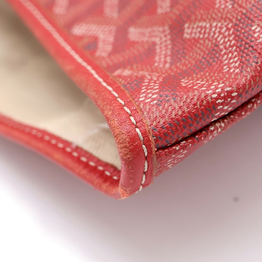 GOYARD(ゴヤール) サンルイPM トートバッグ ハンドバッグ レッド PVC レディース