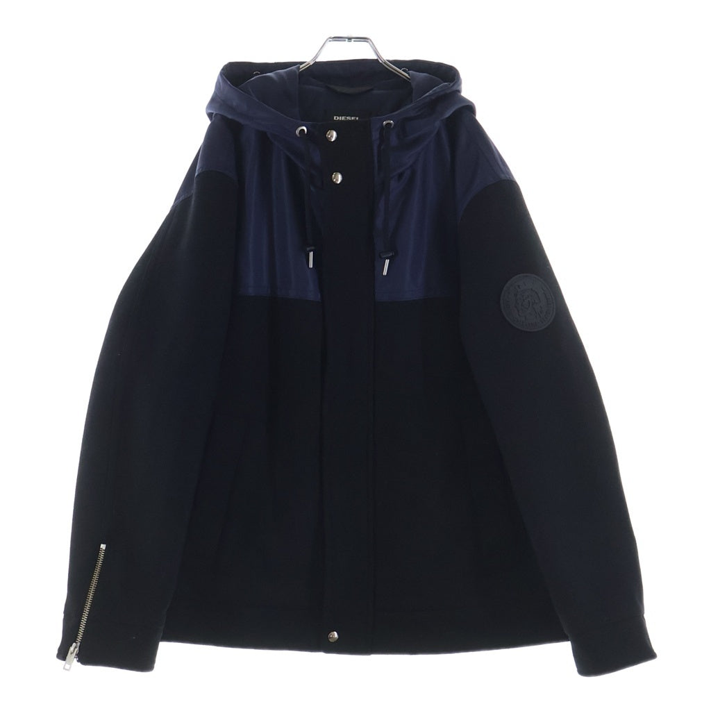 DIESEL(ディーゼル) バイカラージャケット ネイビー×ブラック #XL