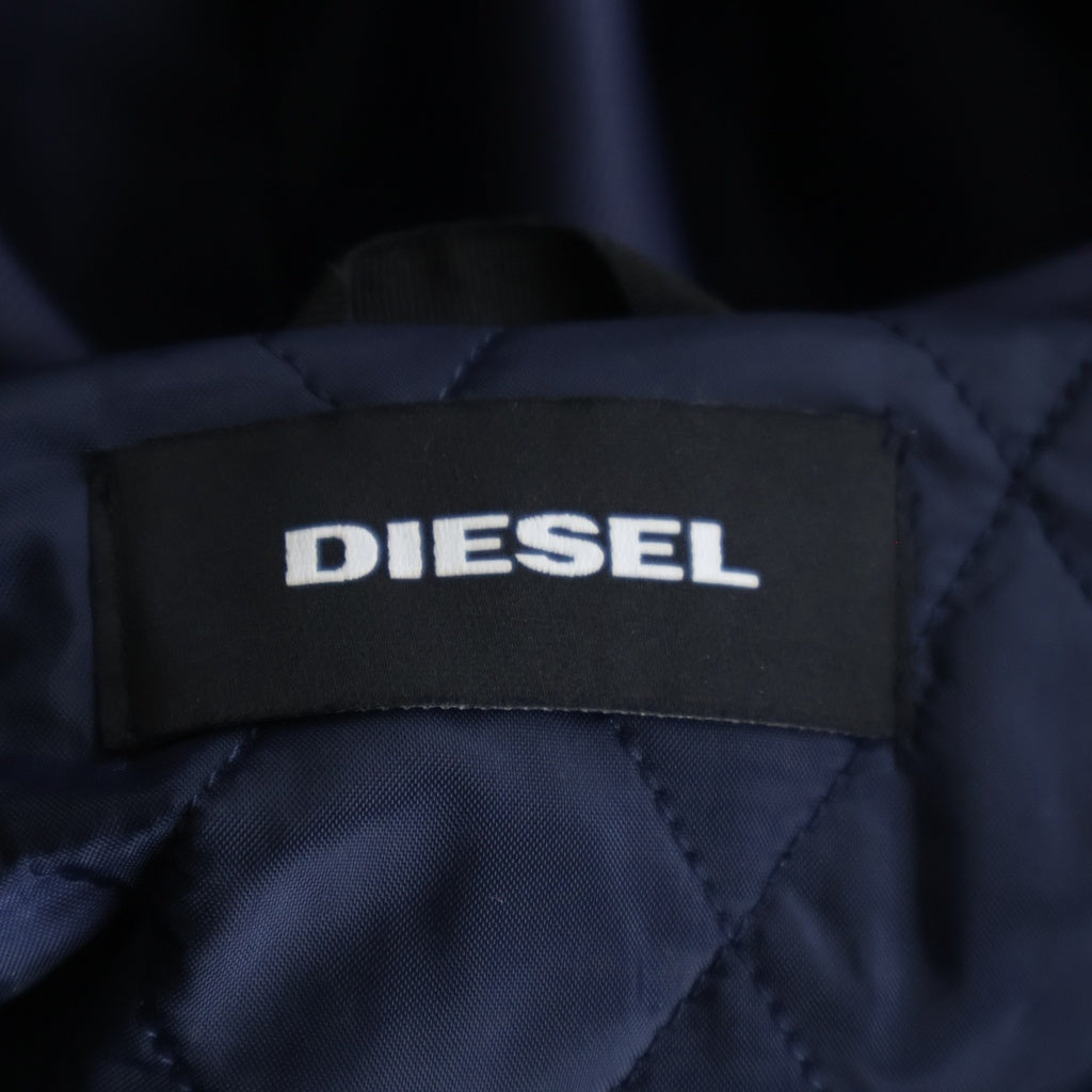 DIESEL(ディーゼル) バイカラージャケット ネイビー×ブラック #XL