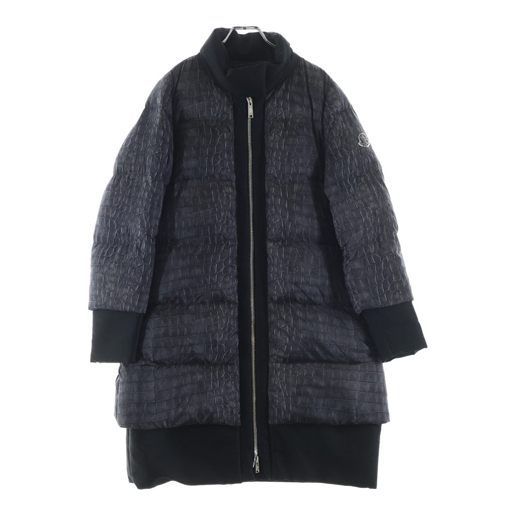 MONCLER(モンクレール) ALYSSA クロコプリント ダウンコート グレー #1 421934736400 レディース