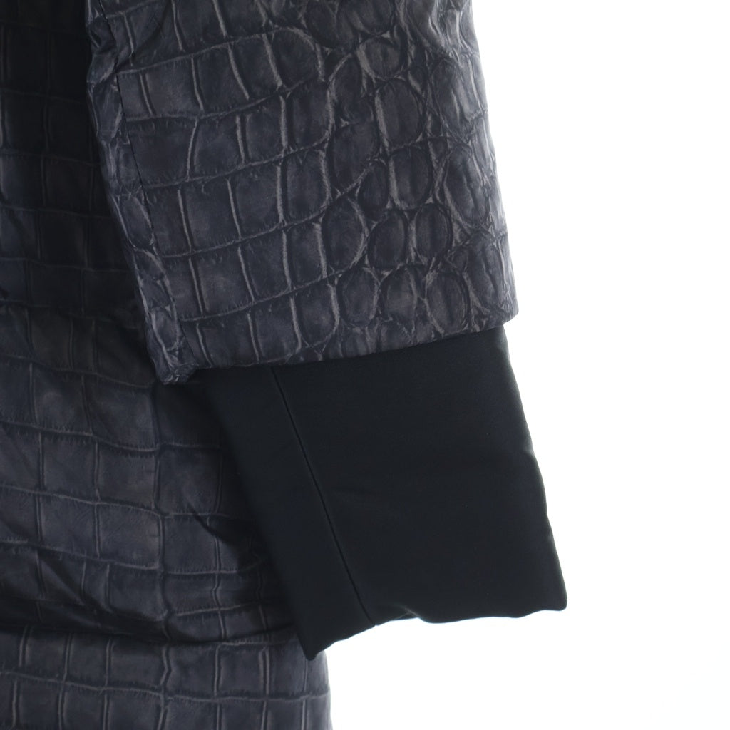 MONCLER(モンクレール) ALYSSA クロコプリント ダウンコート グレー #1 421934736400 レディース