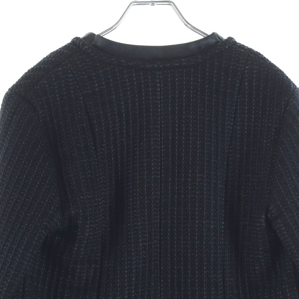 LOUIS VUITTON(ルイヴィトン) ウール ニット ショート丈 ジャケット #34 ブラック レディース
