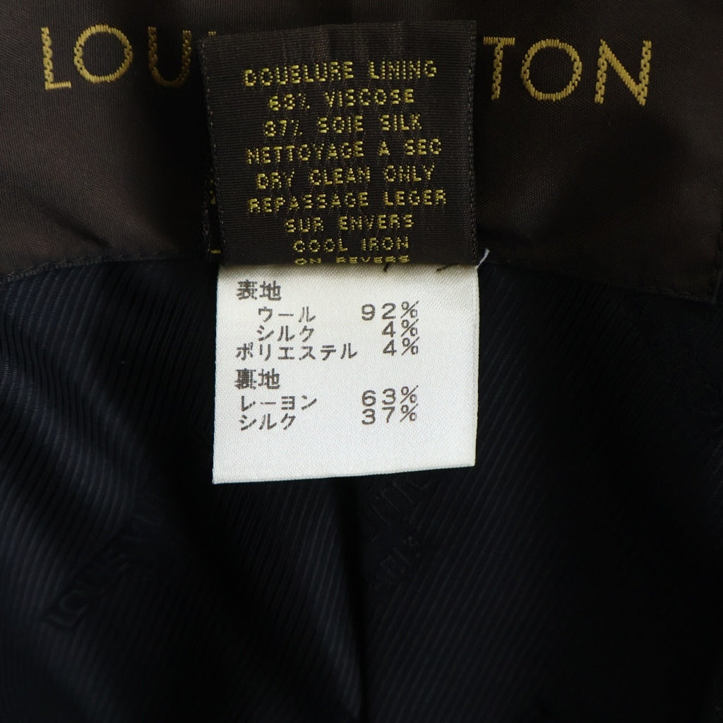 LOUIS VUITTON(ルイヴィトン) ウール ニット ショート丈 ジャケット #34 ブラック レディース