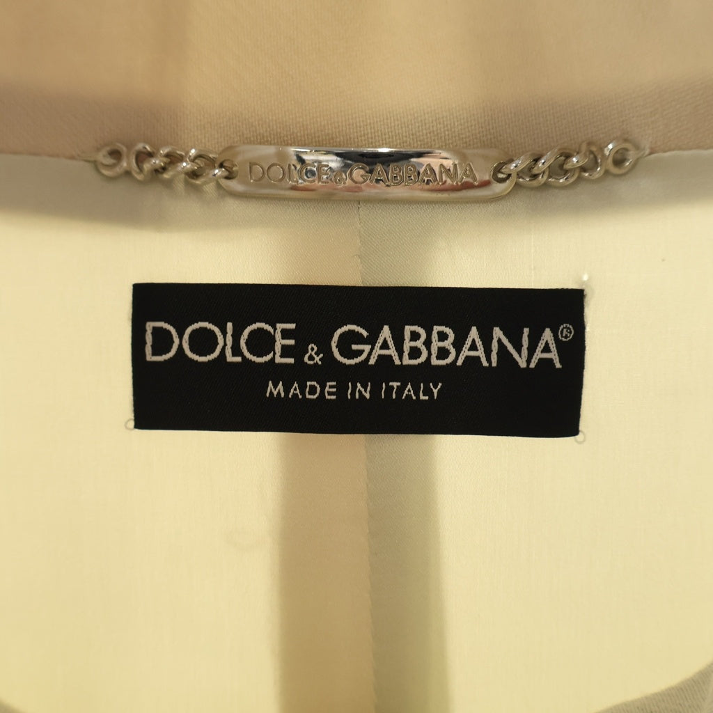 DOLCE & GABBANA(ドルチェアンドガッバーナ) ロングコート アイボリー #42 レディース