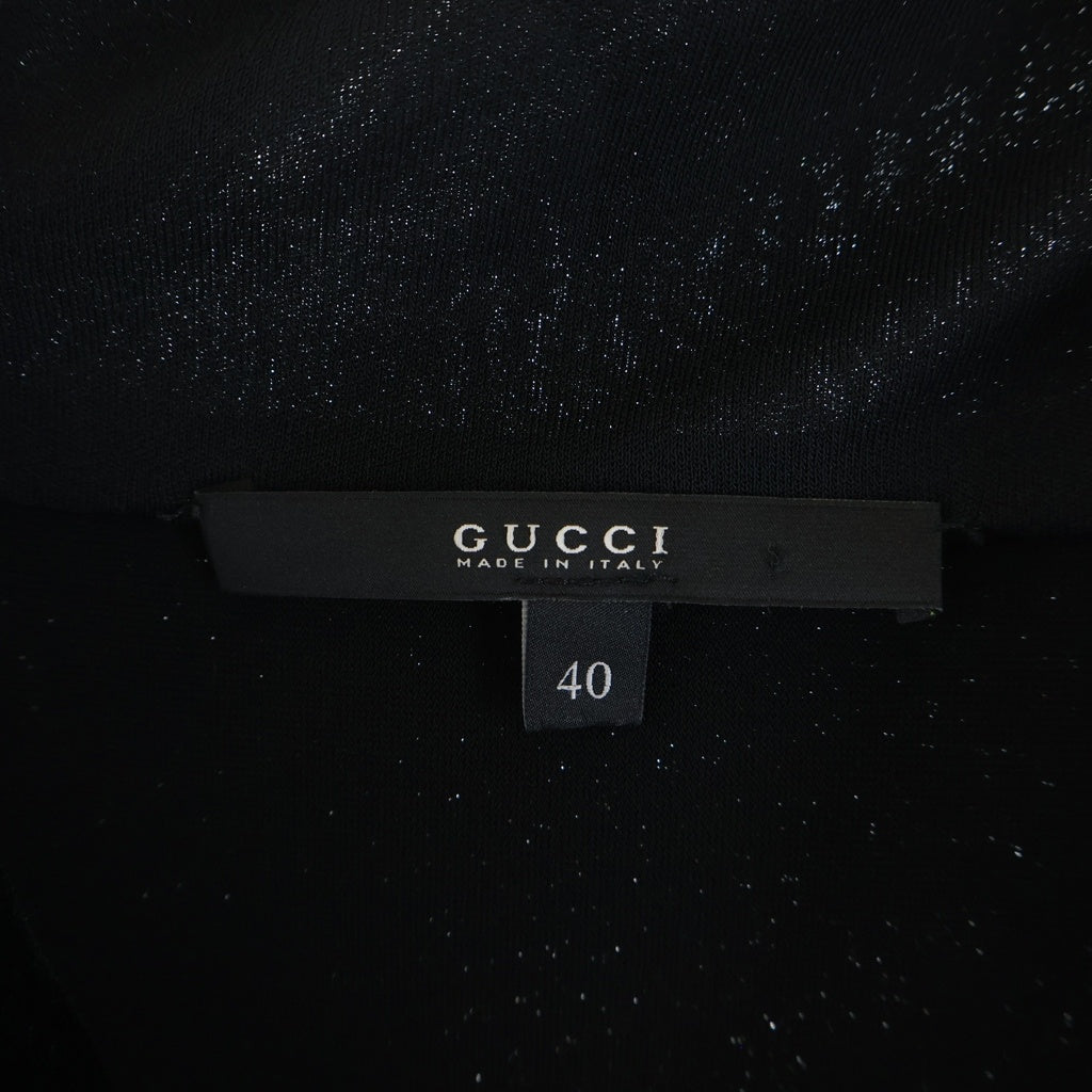 GUCCI(グッチ) ノースリーブワンピース ブラック レーヨン #40 221668 レディース