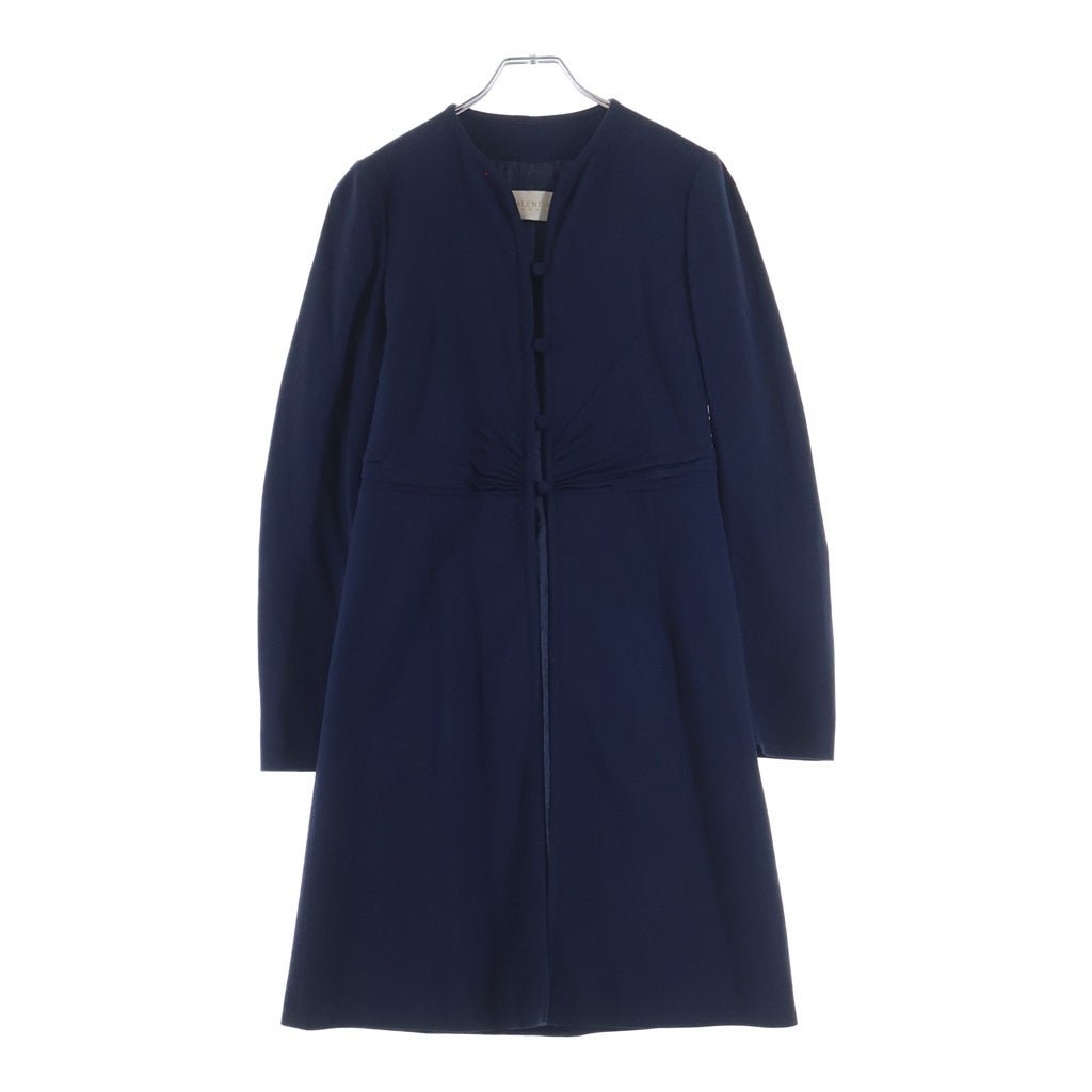 VALENTINO(ヴァレンティノ) ノーカラージャケット ブルー #40 レディース