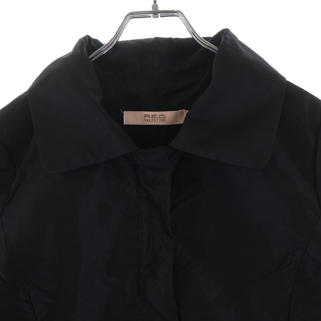 RED VALENTINO(レッド ヴァレンティノ) スタッズ ナイロンジャケット ブラック #40 レディース