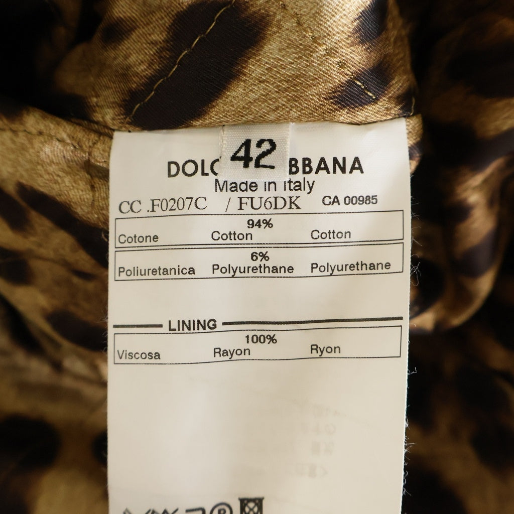 DOLCE & GABBANA(ドルチェアンドガッバーナ) 金ボタン エポレット ロングコート オリーブグリーン #42 レディース